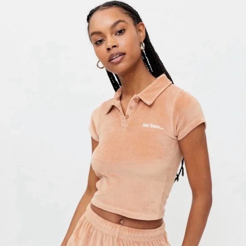 Urban outfitters velour polo